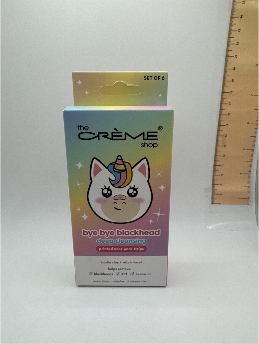 The Crème Shop Bye Bye Blackhead Deep Cleansing Printed Nose Pore Strips 6 Count